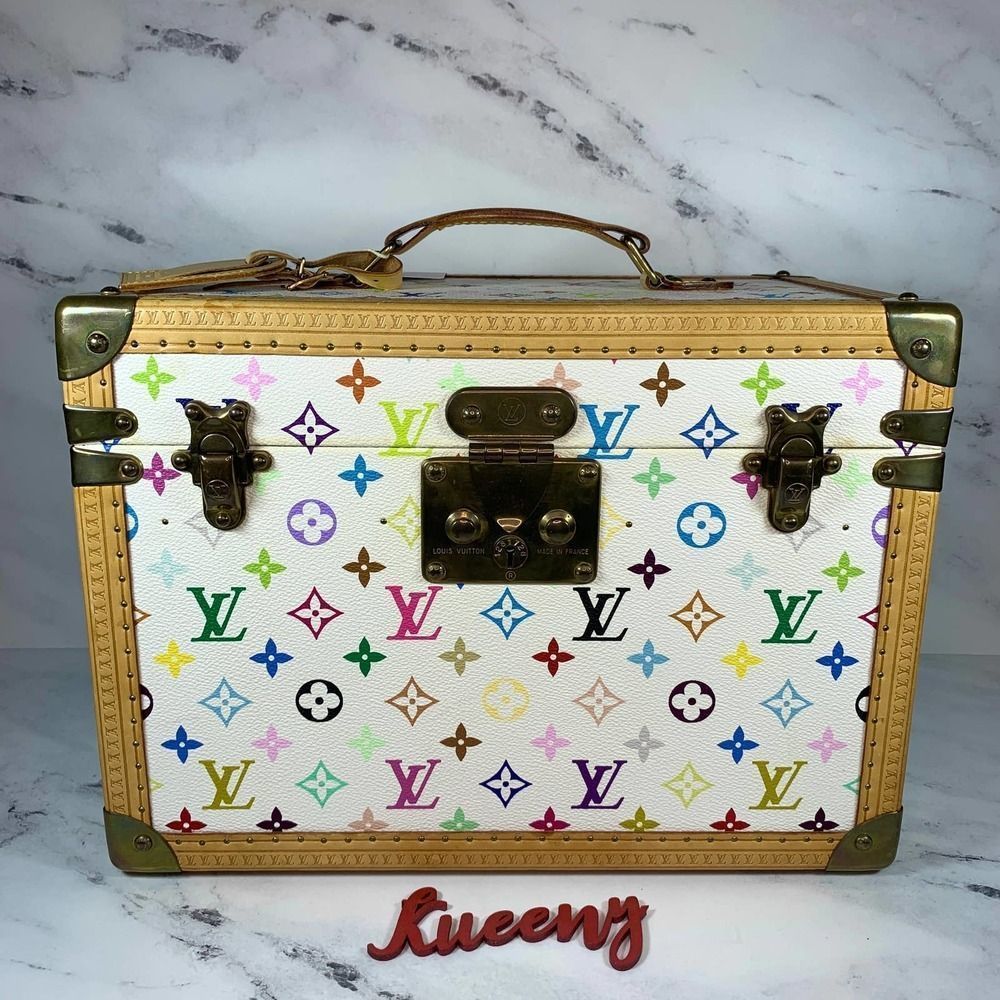 Louis Vuitton Multicolor Boite Pharmacie Monogram Blanc Murakami Trunk LV Case - Picture 16 of 16